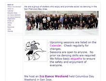 Tablet Screenshot of bayareaicedancers.org